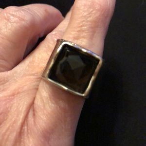 Silpada sterling and smoky topaz Size 7